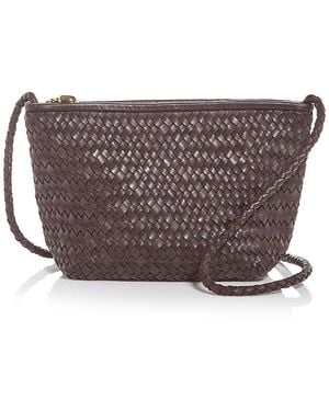 Madewell Signature Woven Leather Crossbody Bag - Gray