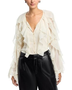 AREA STARS Flyn Ruffle Blouse - White