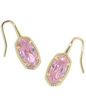 Kendra Scott Lee Cubic Zirconia Drop Earrings - Pink