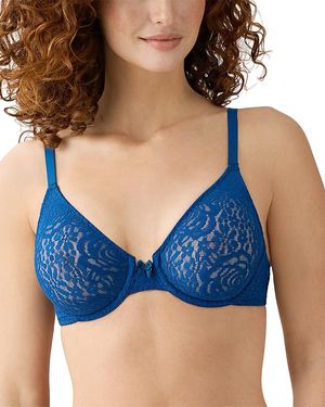 Wacoal Halo Unlined Underwire Bra - Blue