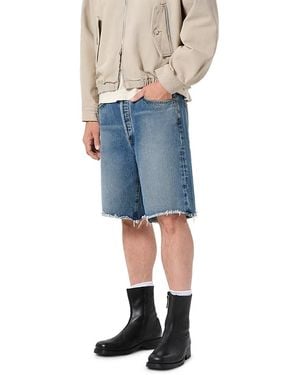 Agolde Anson Cut Off Shorts - Blue