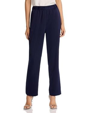 Misook Crepe De Chine Pants - Blue