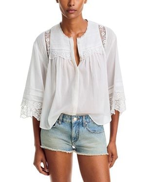 Isabel Marant Nolva Cotton Top - White
