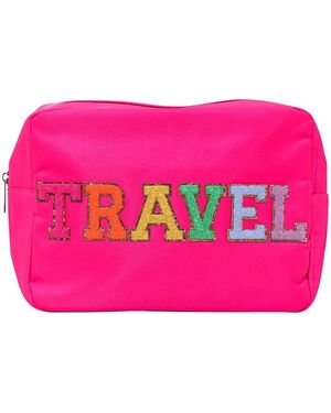 Malibu Sugar With Travel Patch Nylon Pouch - Pink