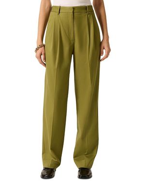 Argent Pleated Tapered Pants - Green