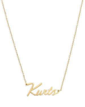 Kurt Geiger Motel Kurts Necklace, 16-17 - Metallic