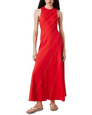 Tresser Back Cutout Dress - Red
