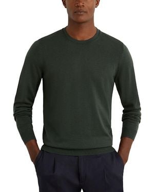 Reiss Wessex Merino Crewneck Sweater - Green