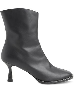 Whistles Nettie Stitch Detail High Heel Boots - Black