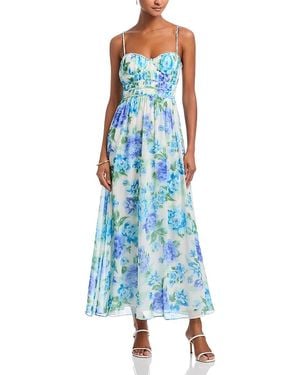 aqua tile print maxi dress Tile Print Jersey Maxi Dress