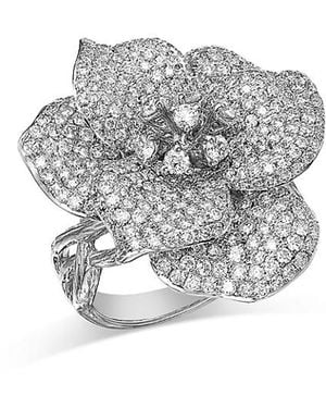 Bloomingdale's Fine Collection Diamond Flower Ring - Gray