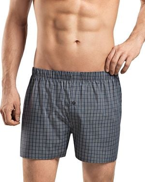 Hanro Fancy Woven Boxers - Gray