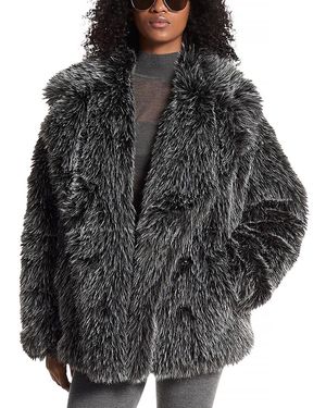 Michael Kors Michael Faux Fur Coat - Black