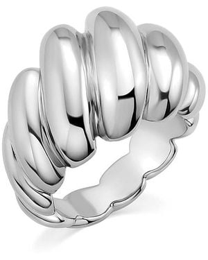 Oradina Sterling Lady Finger Ring - White
