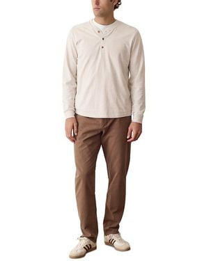 Marine Layer Luxe Jersey Henley - White