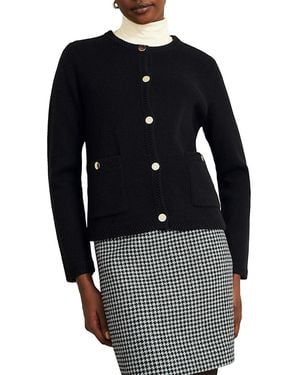 Hobbs Simona Knitted Jacket - Blue