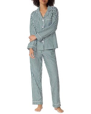 Bedhead Cotton Sateen Long Sleeve Pajama Set - Blue