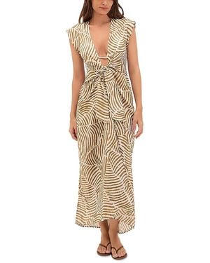 ViX Sasha Long Cover Up Dress - Natural