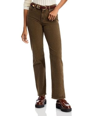 BOSS Parkway High Rise Straight Leg Jeans - Natural