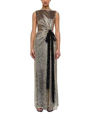 Jonathan Simkhai Felicity Draped Sequin Gown - Multicolor