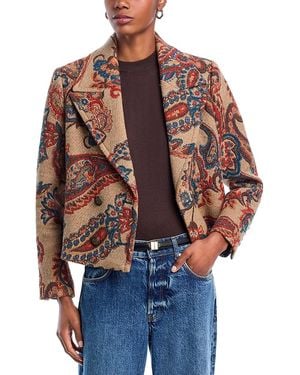 L'Agence Kelsey Cropped Peacoat - Blue
