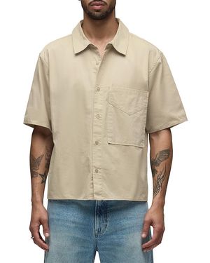 Hudson Jeans Rex Short Sleeve Shirt - Natural