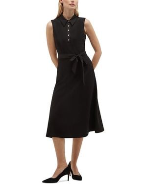 Hobbs Lilia Sleeveless Midi Dress - Black