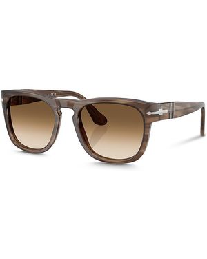 Persol Elio Square Sunglasses, 54Mm - Natural