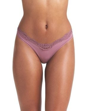 Skims Fits Everybody Dipped Front Thong - Pink
