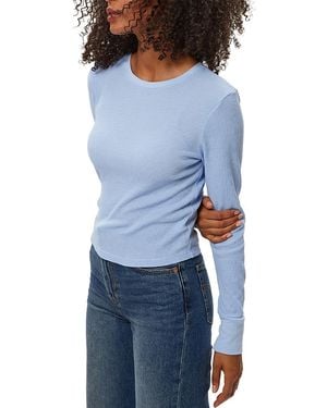 Michael Stars Palmer Crop Crew Tee - Blue