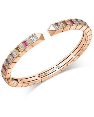 Roberto Coin 18K Obelisco Multi Gemstone & Diamond Cuff Bangle Bracelet - Metallic