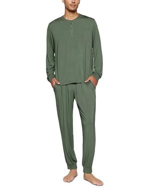 Eberjey Henry Pajama Set - Green
