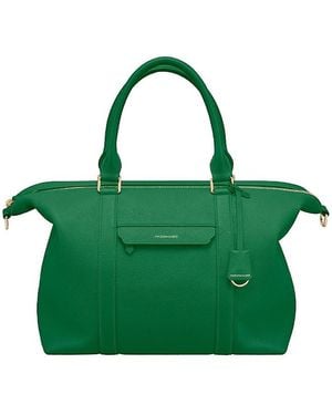 Maison De Sabre Large Leather Weekender Bag - Green
