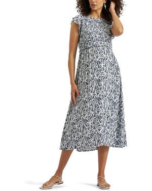 Ripe Maternity Edie Nursing Dress - Blue