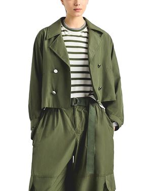 10 Crosby Derek Lam Renata Poplin Cropped Jacket - Green