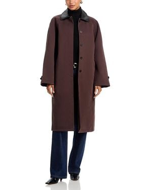 STAUD Jonah Long Jacket - Brown