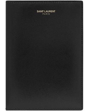 Saint Laurent Paris Passport Holder - Black