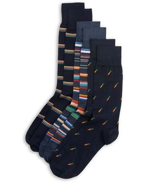 Paul Smith Crew Socks, Pack Of 3 - Blue