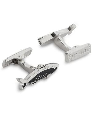 Ted Baker Kipper Fish Cufflinks - White