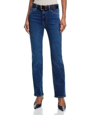 FRAME The Pencil High Rise Slim Straight Jeans - Blue