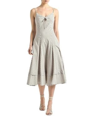 10 Crosby Derek Lam Keyhole Cutout Midi Dress - Multicolor