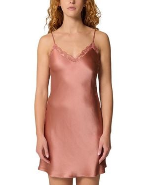 Simone Perele Love Me Silk Blend Night Dress - Orange