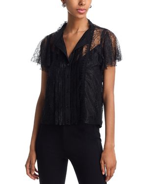 Aqua Lace Top - Black