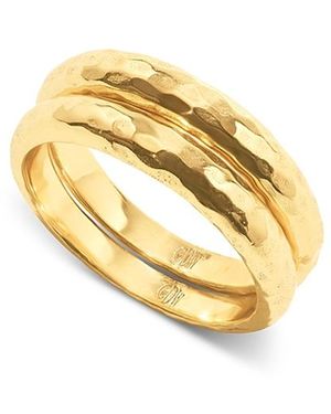 Capucine de Wulf Cleopatra Slice Stacking Rings - Metallic