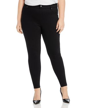 Hue Ultra-Soft High-Waisted Denim Leggings - Black