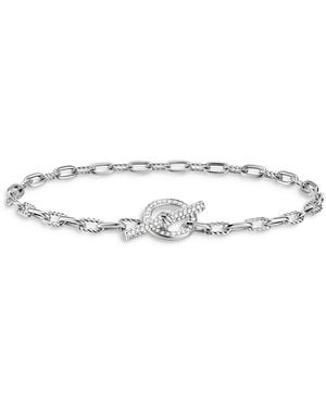 David Yurman Dy Madison Toggle Chain Bracelet - White