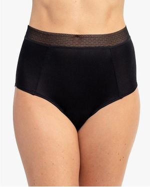 Uwila Warrior High Waisted Soft Silk Brief - Black