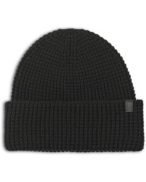 AllSaints Waffle Stitch Beanie - Black
