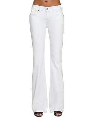 EB DENIM Maria Mid Rise Slim Bootcut Jeans - White