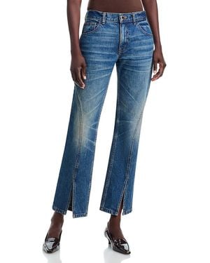 Brandon Maxwell The Campbell Five Pocket Spiral Seam Jeans - Blue